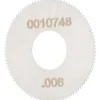 Jeweler's Saw: 1" Dia, 0.006" Thick, 3/8" Arbor Hole, 98 Teeth, High Speed Steel