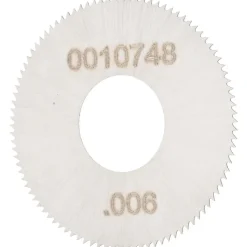 Jeweler's Saw: 1" Dia, 0.006" Thick, 3/8" Arbor Hole, 98 Teeth, High Speed Steel