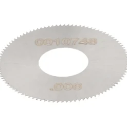 Jeweler's Saw: 1" Dia, 0.006" Thick, 3/8" Arbor Hole, 98 Teeth, High Speed Steel