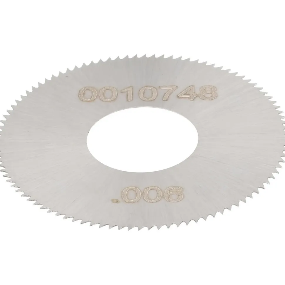 Jeweler's Saw: 1" Dia, 0.006" Thick, 3/8" Arbor Hole, 98 Teeth, High Speed Steel