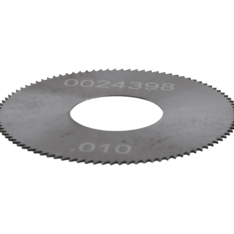 Jeweler's Saw: 1" Dia, 0.01" Thick, 3/8" Arbor Hole, 98 Teeth, Solid Carbide