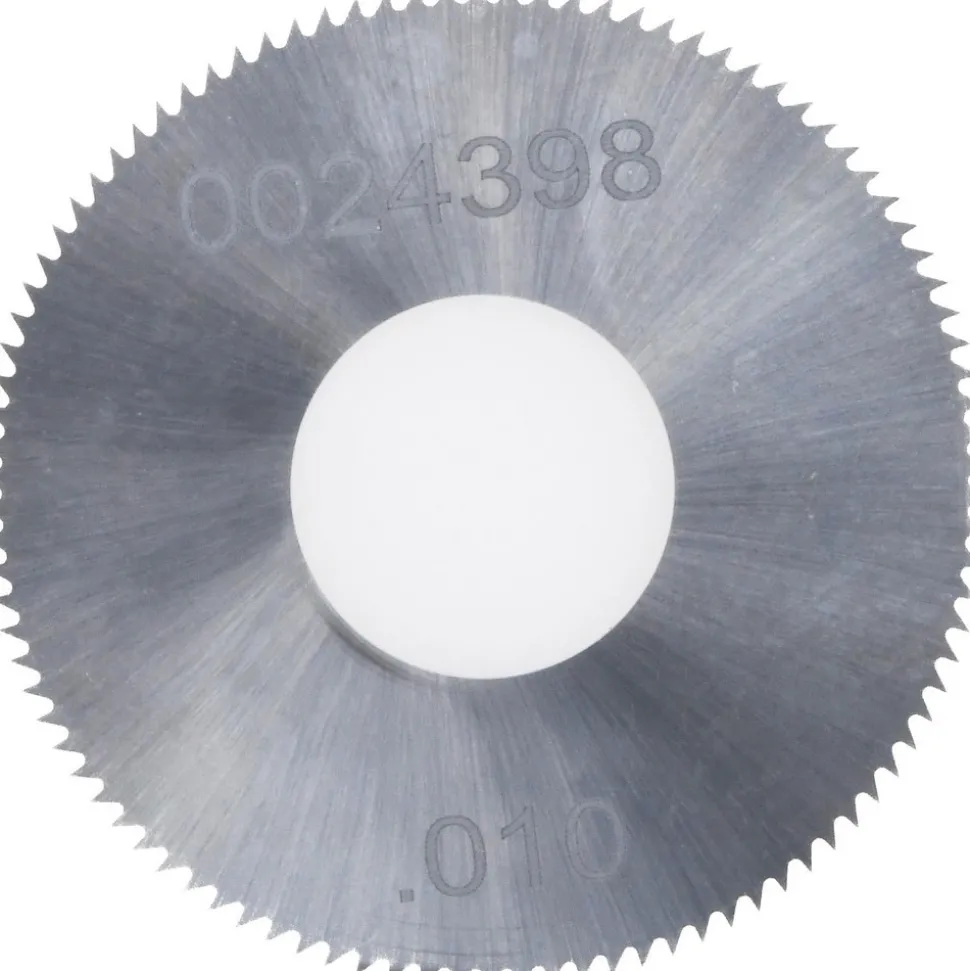Jeweler's Saw: 1" Dia, 0.01" Thick, 3/8" Arbor Hole, 98 Teeth, Solid Carbide