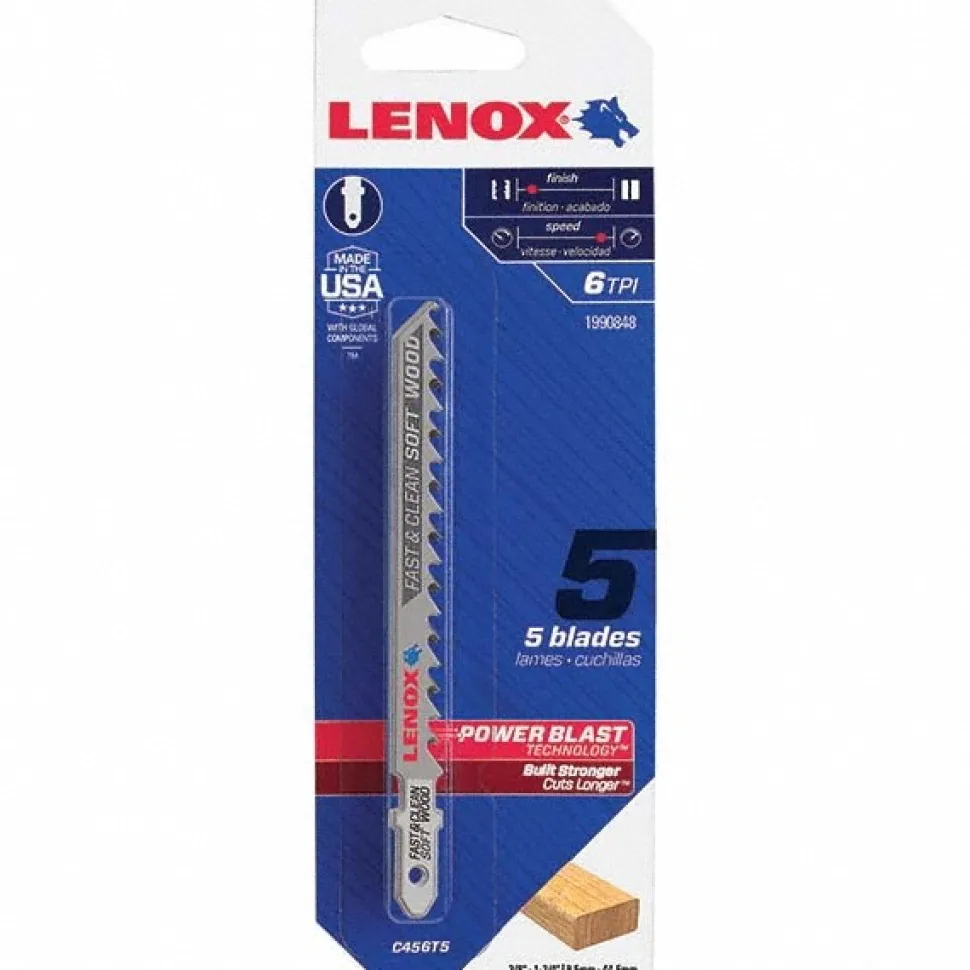 Jigsaw Blade: Bi-Metal, 6 TPI, 0.058" Blade Thickness, 5/16" Blade Width