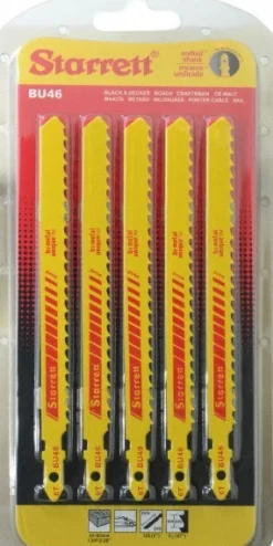 Jigsaw Blade: Bi-Metal, 6 TPI, 0.05" Blade Thickness, 3/8" Blade Width