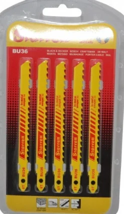 Jigsaw Blade: Bi-Metal, 6 TPI, 0.05" Blade Thickness, 5/16" Blade Width