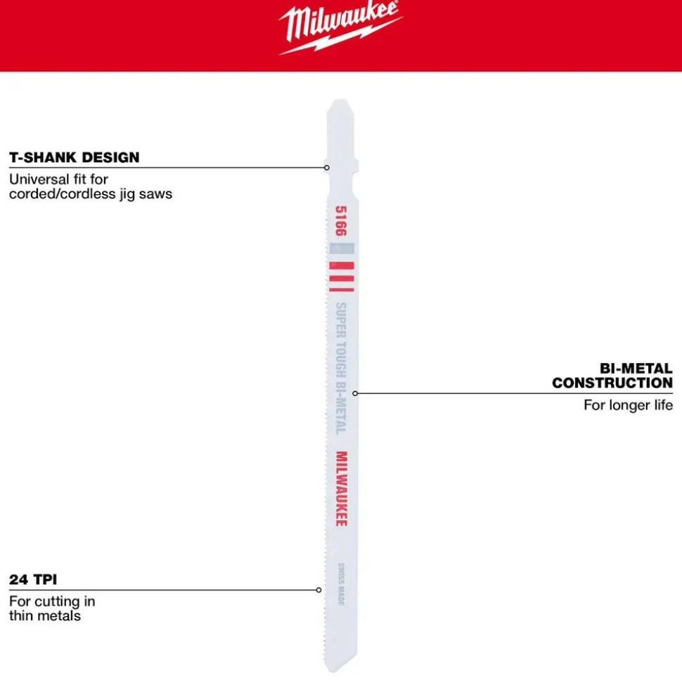 Jigsaw Blades: Blade Length (Inch): 5.2500
