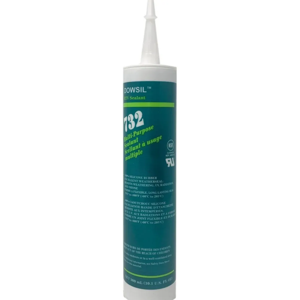 Joint Sealant: 10.1 oz Cartridge, Clear, RTV Silicone