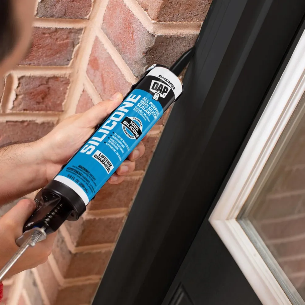 Joint Sealant: 10.1 oz Tube, Black, RTV Silicone