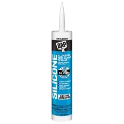 Joint Sealant: 10.1 oz Tube, White, RTV Silicone