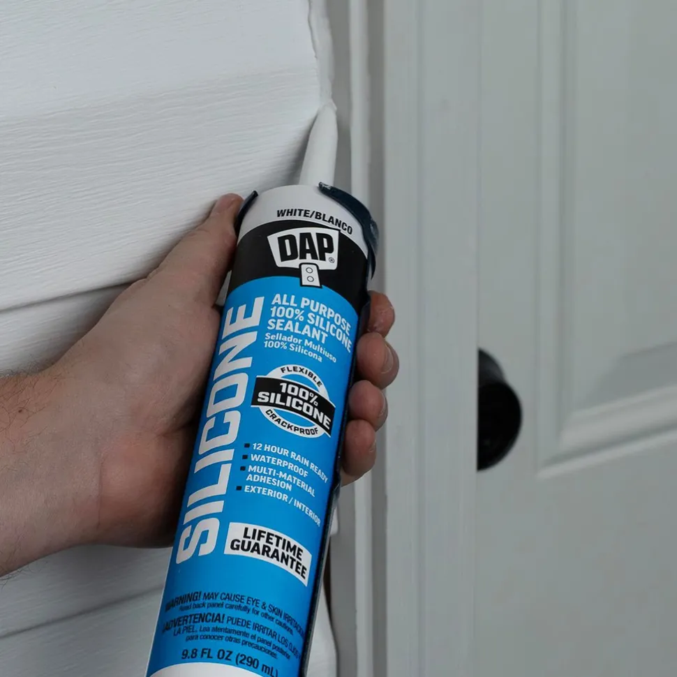 Joint Sealant: 10.1 oz Tube, White, RTV Silicone