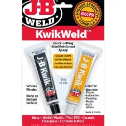 KwikWeld Steel Enforced Epoxy, Twin Tube, Dark Gray, 2 oz