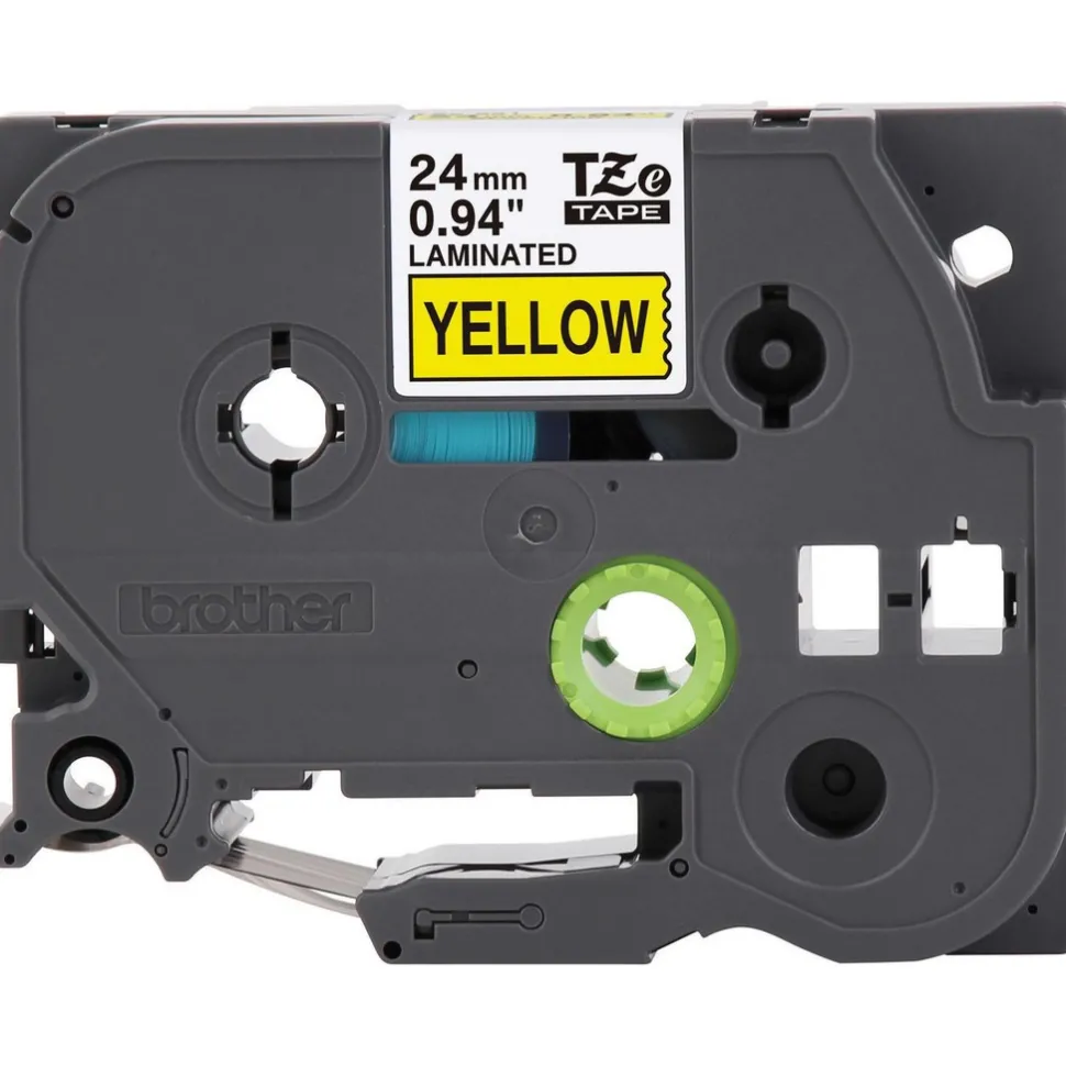 Label Maker Label: Yellow, Polyester, 1 per Roll, 1 Roll