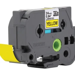 Label Maker Label: Yellow, Polyester, 1 per Roll, 1 Roll