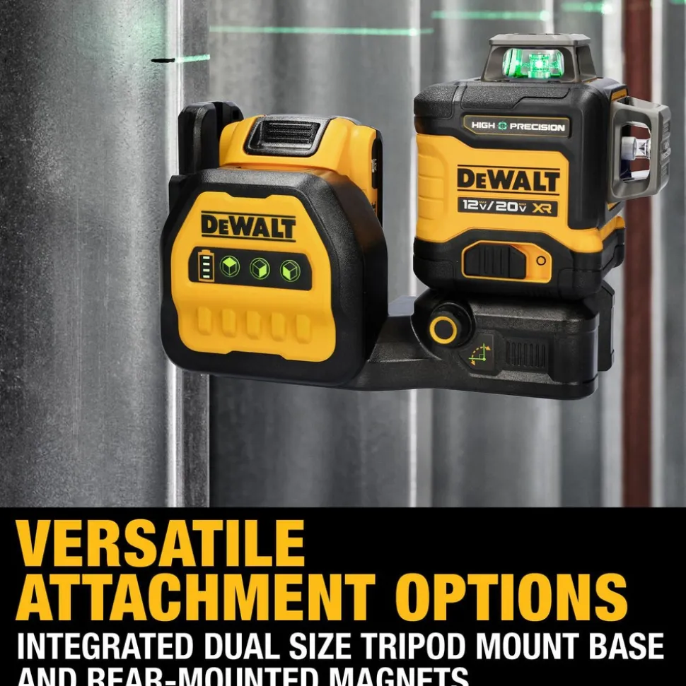 Laser Levels: Level Type: 3-Point, Self-Leveling Cross Line Laser; Laser Class: Class II; Laser Projection Orientation: Vertical, Horizontal; Plumb Type: Down