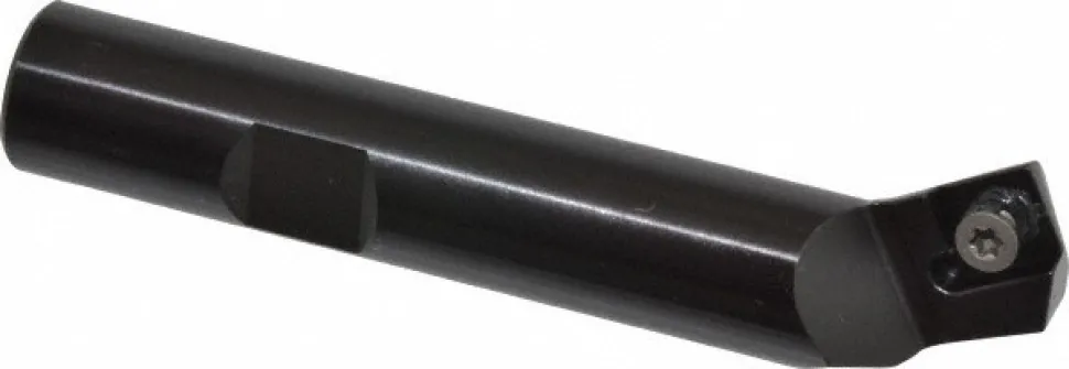 60° Lead Angle, 0.46" to 0.981" Cut Dia, 1/2" Shank Dia, Indexable & Chamfer End Mill