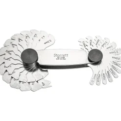 28 Leaf, 0.5 to 11.5mm Pitch Range, Steel Screw Pitch Gage