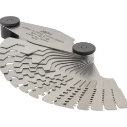 16 Leaf, 1 to 12 TPI Range, Stainless Steel Screw Pitch Gage