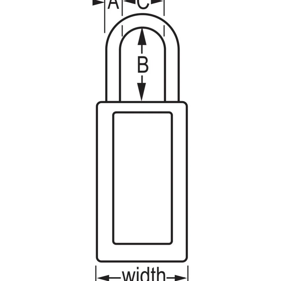 Lockout Padlock: Keyed Different, Thermoplastic, Steel Shackle, Blue