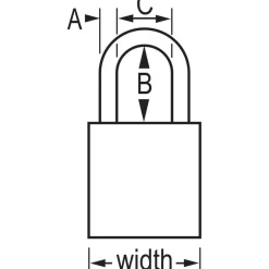 Lockout Padlock: Keyed Different, Aluminum, Steel Shackle, Blue
