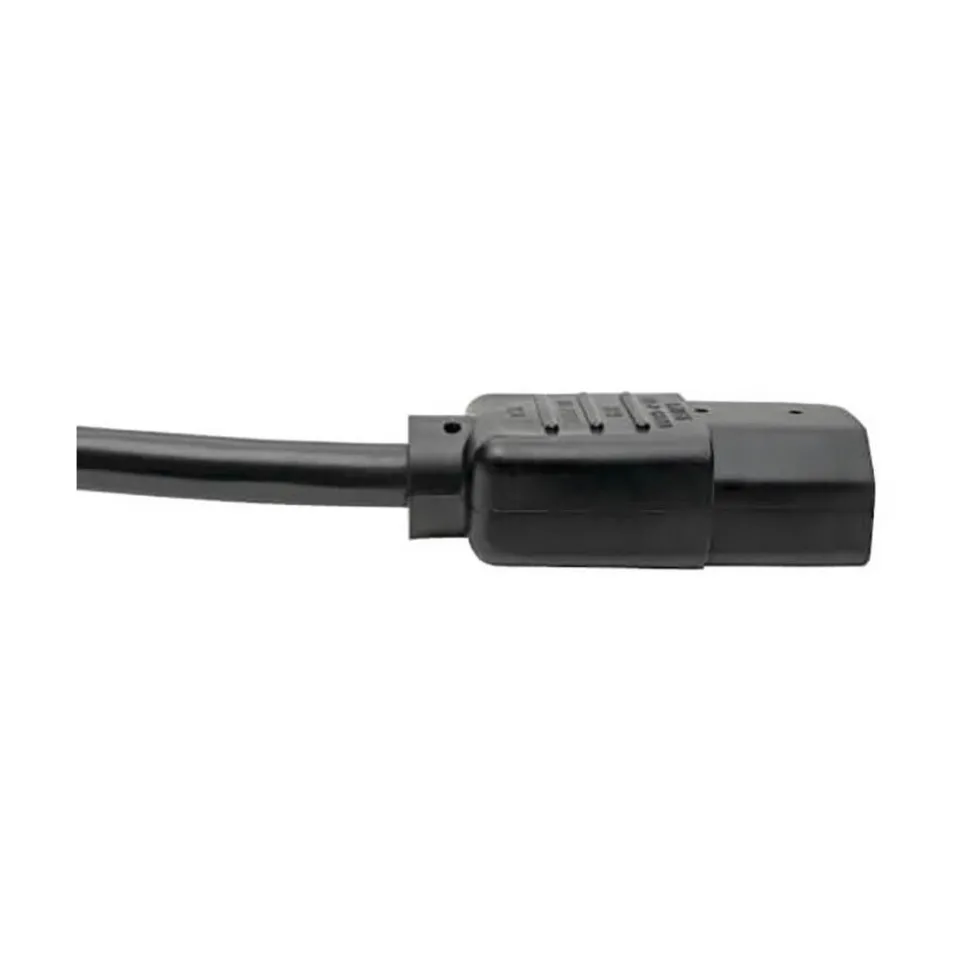 12' Long, NEMA 5-15P/IEC-320-C-13 Computer Cable