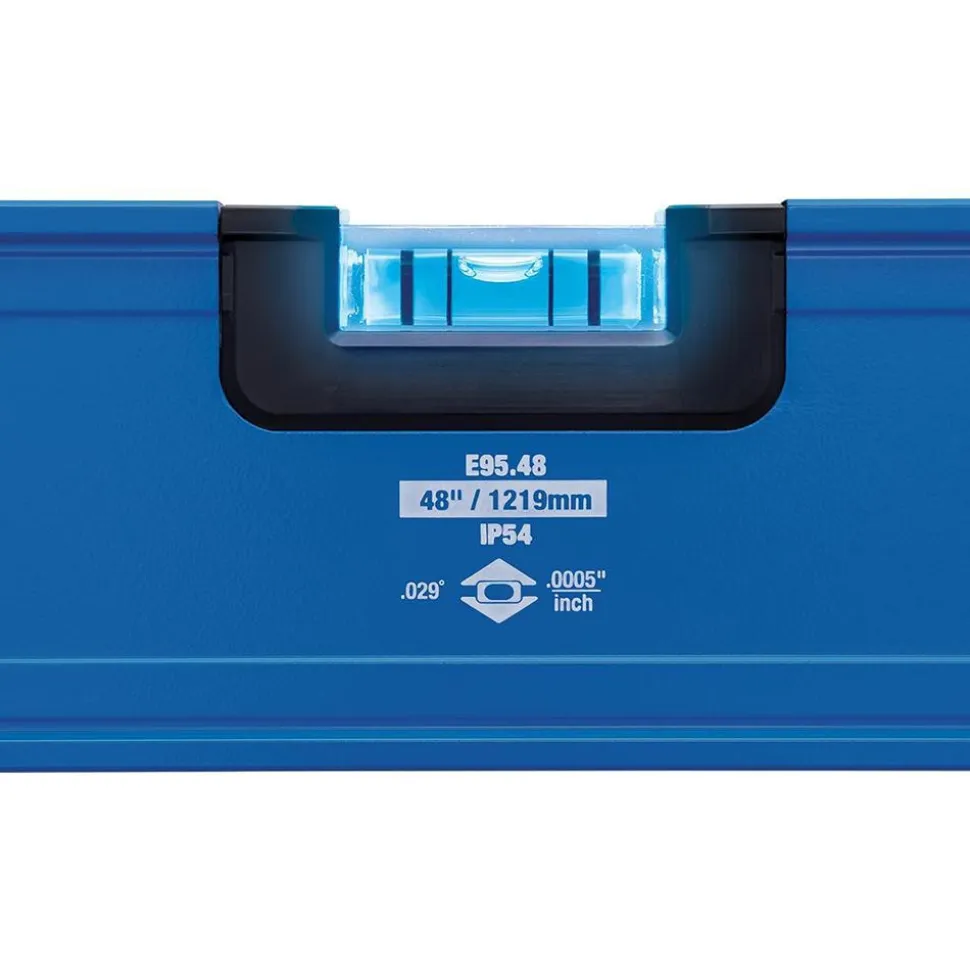 48" Long 3 Vial Box Beam Level
