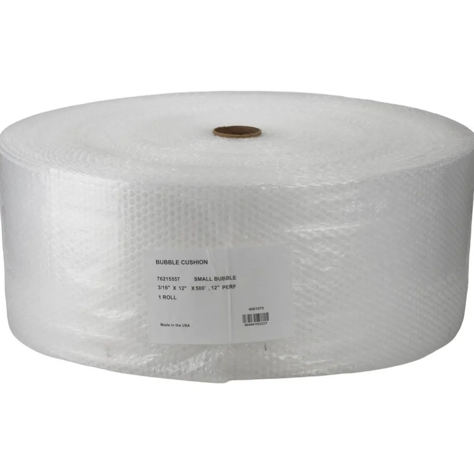 500' Long x 12" Wide x 3/16" Thick, Small Sized Bubble Roll