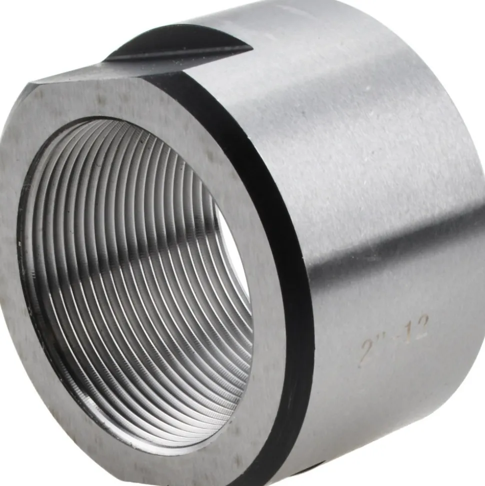 Machine Tool Arbor Nuts: Arbor Diameter Compatibility: 2 in; Thread Size: 2-12 in; Thread Direction: Right Hand; Material: Alloy Steel