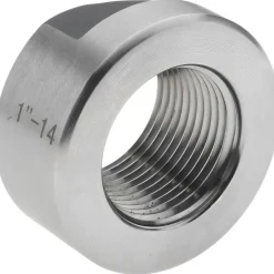 Machine Tool Arbor Nuts: Arbor Diameter Compatibility: 1 in; Thread Size: 1-14 in; Thread Direction: Right Hand; Material: Alloy Steel