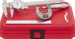 Machinist Caliper, Micrometer & Ruler Kit: 3 pc, 0 to 6" Caliper, 0 to 1" Micrometer
