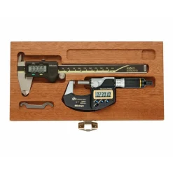 Machinist Caliper & Micrometer Kit: 4 pc, 0 to 6" Caliper, 0 to 1" Micrometer