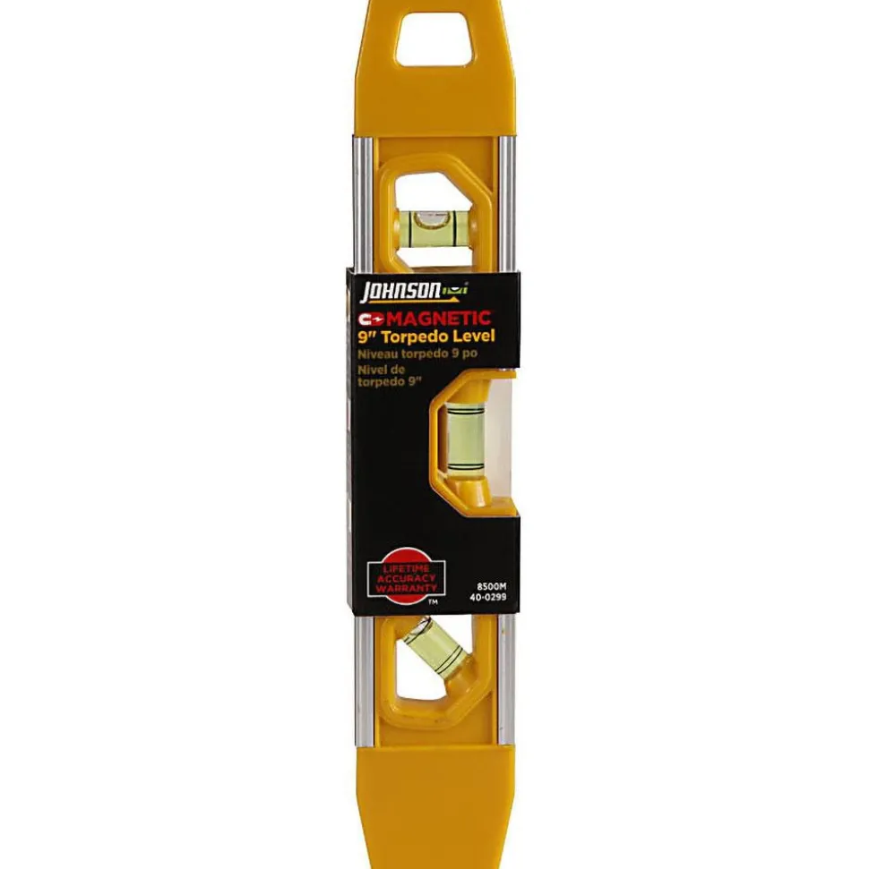 Magnetic 9" Long 3 Vial Torpedo Level