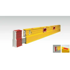 Magnetic 72 to 120" Long 3 Vial Expandable Level