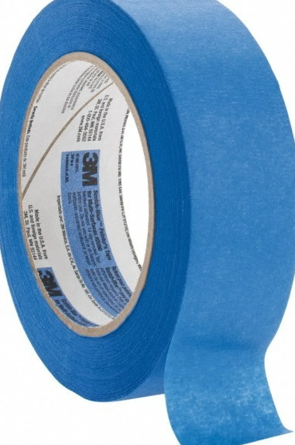 Masking Tape: 38.00 mm Wide, 180' Long, 5.7 mil Thick, Blue