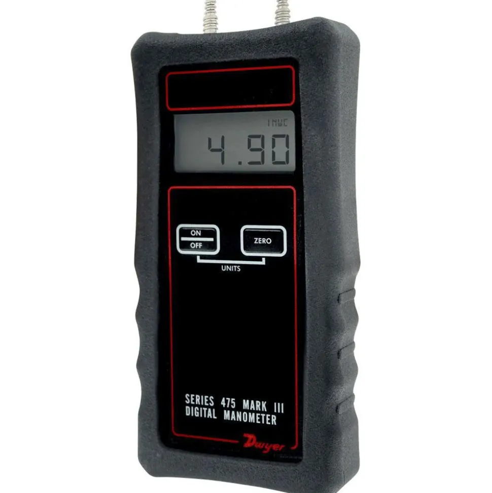 11 Max psi, 0.5% Accuracy, Handheld Digital Manometer