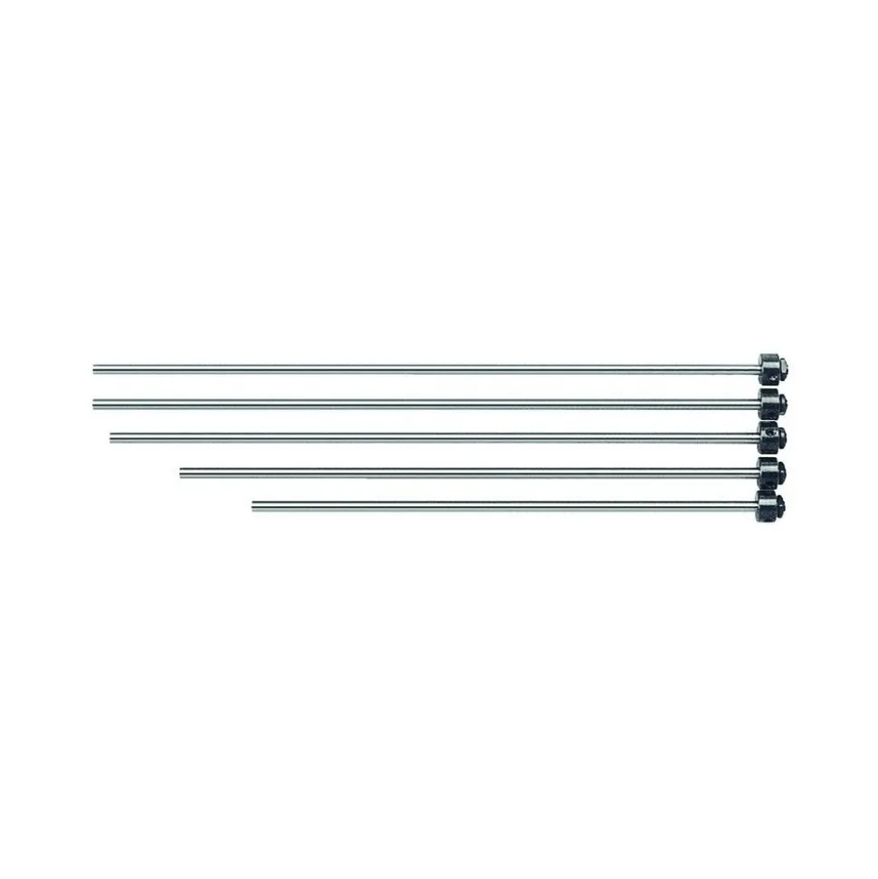 Mechanical Depth Micrometer: 6'' Range, 6 Rods, Satin Chrome Finish