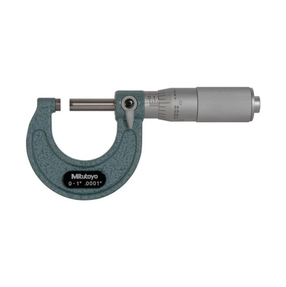 Mechanical Outside Micrometer: 1" Range, 0.0001" Graduation