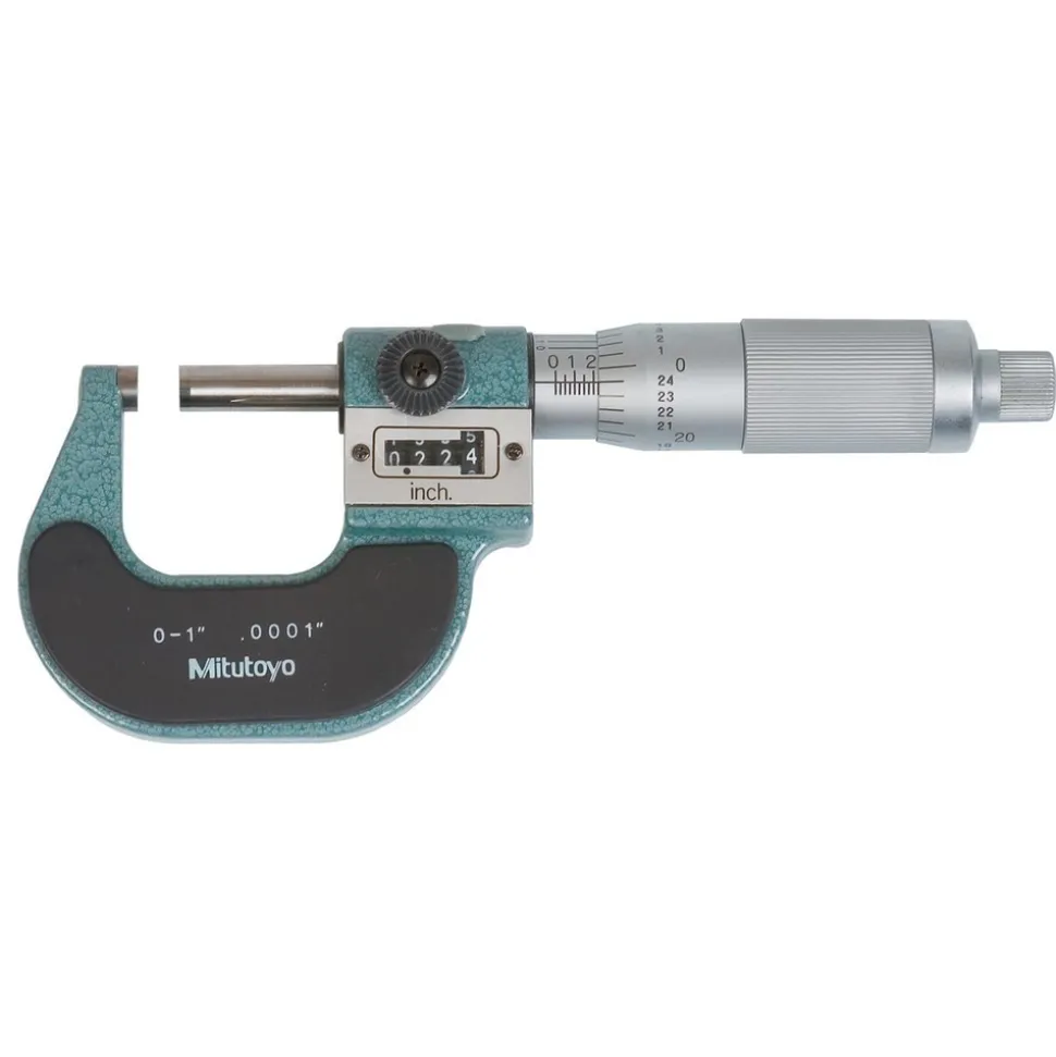 Mechanical Outside Micrometer: 1" Range, 0.0001" Graduation