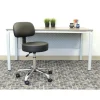 Medical Spa Professional Adjustable Stool with Back: 20-1/2 to 26-1/2" Seat Height, 16 x 16" Seat