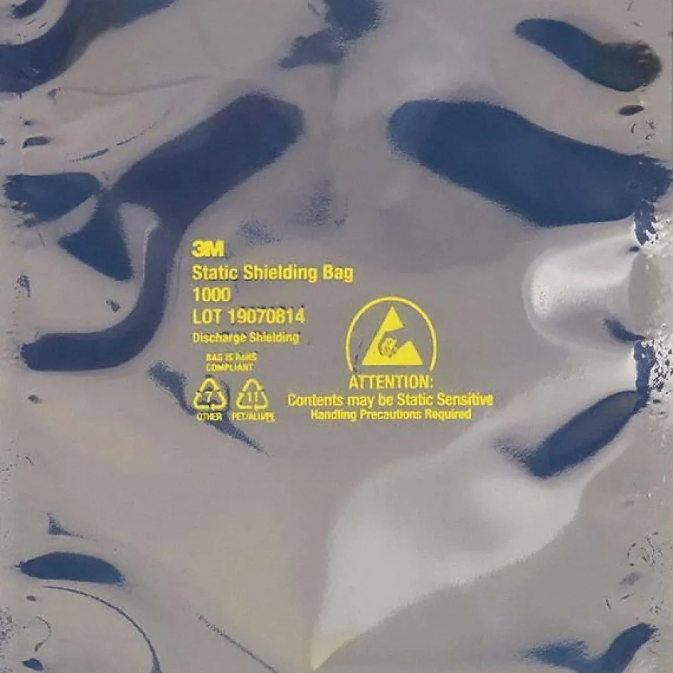 Metal-In Static Shield Bag: 3.1 mil Thick, 12" OAW