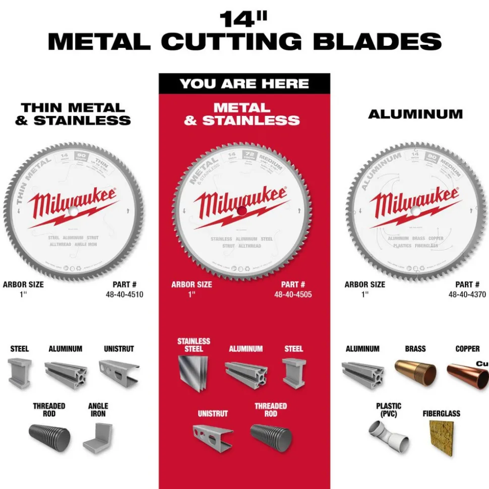14" Metal & Stainless Cutting Circular Saw Blade