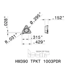 Milling Inserts: Insert Style: TPKT; Insert Size: 10; Insert Material: Solid Carbide; Insert Shape: Triangle