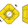 Milling Inserts: Insert Style: SEEX; Insert Size: 12; Insert Material: Solid Carbide; Insert Shape: Square