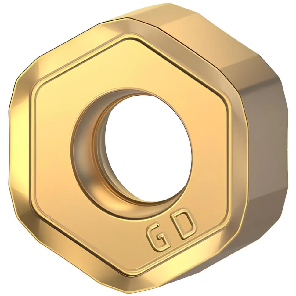 Milling Inserts: Insert Style: HNPJ; Insert Size: 4; Insert Material: Solid Carbide; Insert Shape: Hexagon