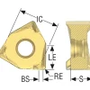 Milling Inserts: Insert Style: XNEX; Insert Size: 08; Insert Material: Solid Carbide; Insert Shape: Trigon