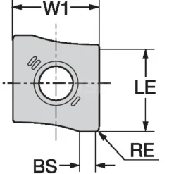 Milling Inserts: Insert Style: R590; Insert Size: 11; Insert Material: Solid Carbide; Insert Shape: Parallelogram