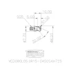 8mm Mill Dia, 5mm LOC, 10mm OAL, 4 Flute Square End Mill Head