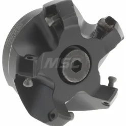 62.99mm Cut Dia, 1" Arbor Hole, 6.6mm Max Depth of Cut, 45° Indexable Chamfer & Angle Face Mill
