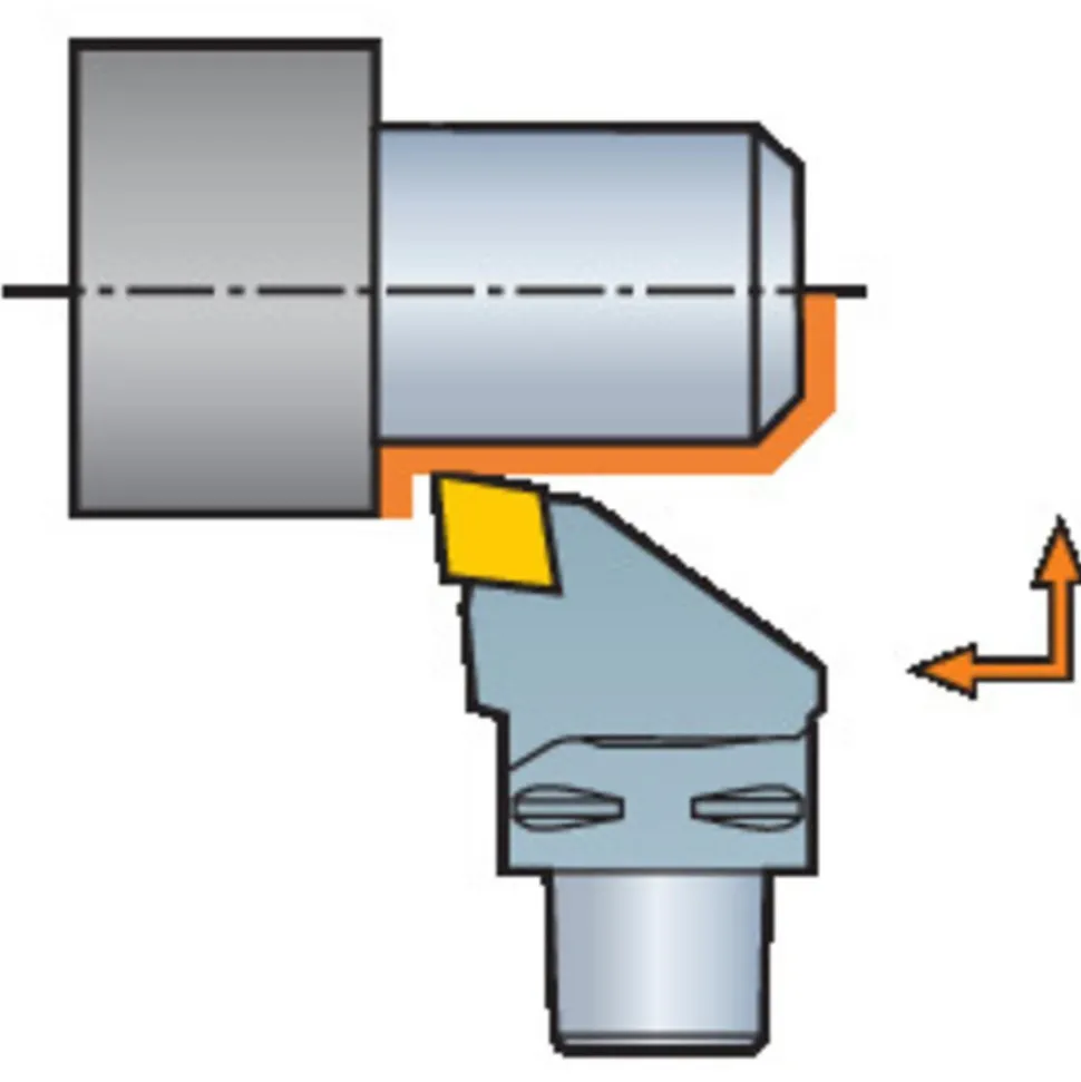 Modular Turning & Profiling Head: C4, 50.00 mm, External, Right Hand