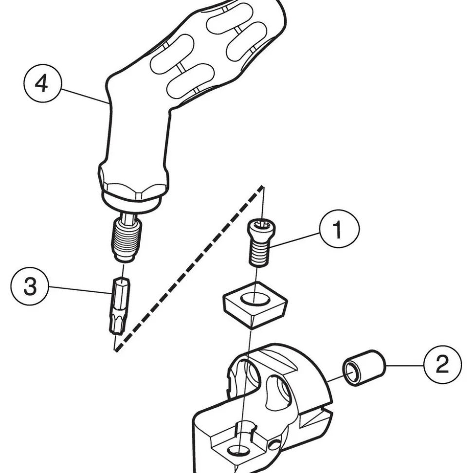 Modular Turning & Profiling Head: 20.00 mm, External, Right Hand