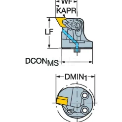 Modular Turning & Profiling Head: 32.00 mm, Internal, Right Hand